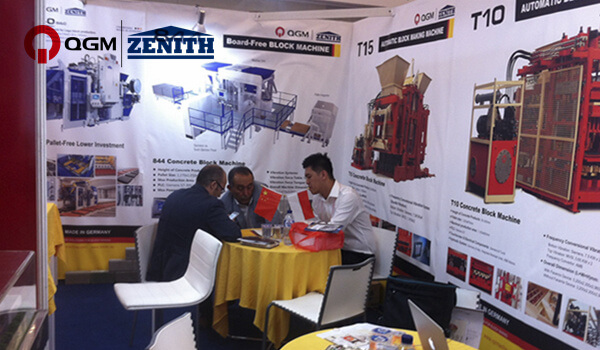 Mesin Blok QGM ZENITH pada Pameran Bahan Binaan Antarabangsa Indonesia ke-14